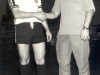 1971 – Jogo entre Palmeiras e Seleção do Campeonato de Futebol de Salão, preliminar de Bandeirantes (campeão do certame) e Alcominas de Poços de Caldas. Na foto, dois jogadores do Reio: Neno e Gilvan Silveira.