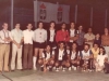 1982 – Mais um título conquistado: em pé, Ricardo Milanzinho, Osmar Garcia, Flamarion Nunes, Wilsinho, Parmejani, Ademir, Edjalma, Valtinho Peres, Dedêi e Tolête; agachados, Paulinho Fóca, Aldinho, Nilsinho, Foguinho, Ivan e Lúcia Almeida.