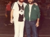 1986 – Foguinho (Reio) e Branco (Verro Velho), técnicos que não se “bicavam” no calor da rivalidade entre os times, às vezes hasteavam a bandeira de paz.