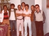 1982 – Encontro festivo entre atletas a admiradores do Reio: da esquerda para a direita, Chico Galli, João Alberto, Afonso De Mucio, Parmejani, Mimi, Luizão Varzim e Roberto Peres.