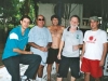 2006 – Festa dos 37 anos do Reio Futebol e Samba: da esquerda para a direita, Gustavo Gasparino, Leivinha, Cézão, Foguinho e Reinaldo Benedetti.